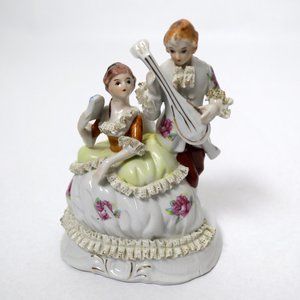 Vintage Porcelain Victorian Colonial Lady & Gentleman